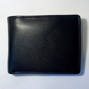 New Genuine Leather ID Wallet with RFID $65 black
